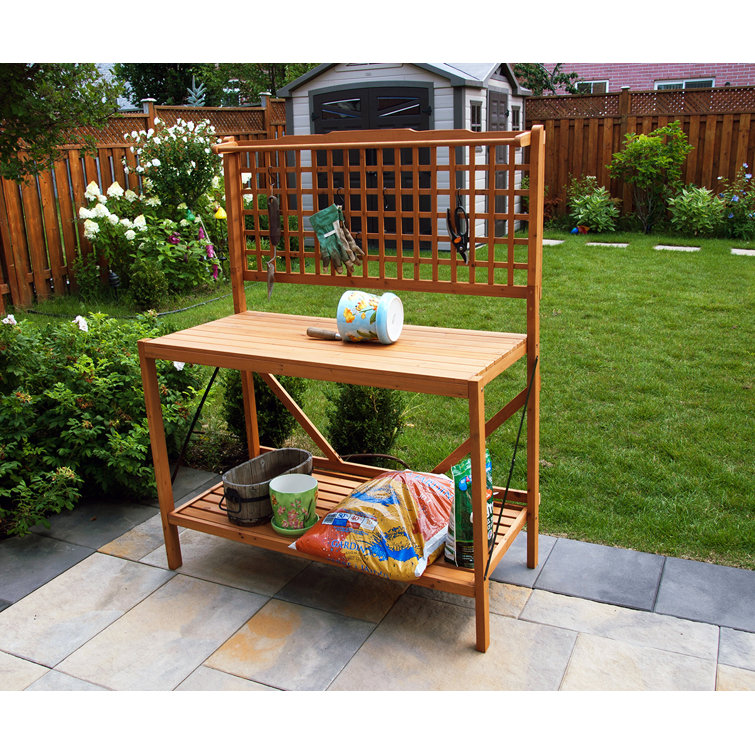 Red Barrel Studio® Arahant Fir Canadian Hemlock Potting Bench & Reviews